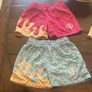 Baseball Lifestyle Ice Cream Sprinkle Kids Shorts- 2 pairs YM